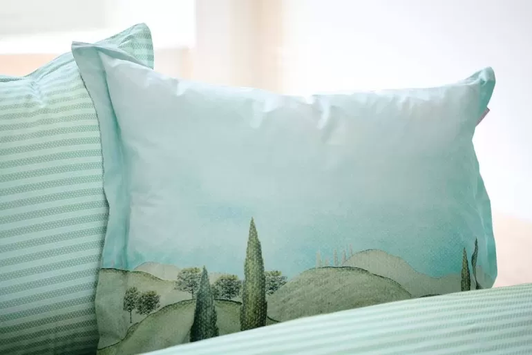 Shop Pillowcase La Campagna Green Pillowcases
