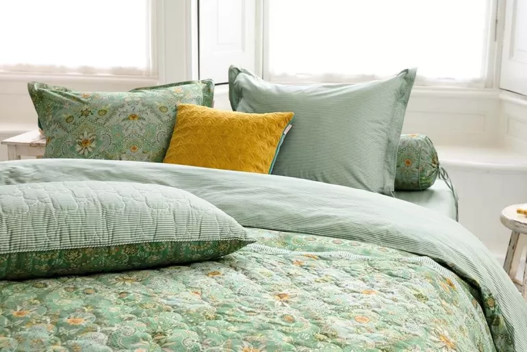 Cheap Pillowcase Saluti Piccoli Green Pillowcases