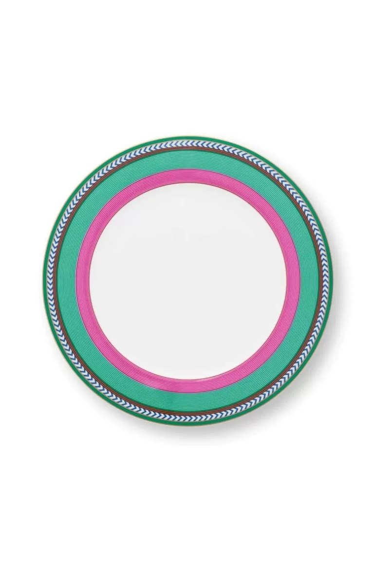Flash Sale Pip Chique Stripes Dinner Plate Pink/Green 28Cm Dinner Plates