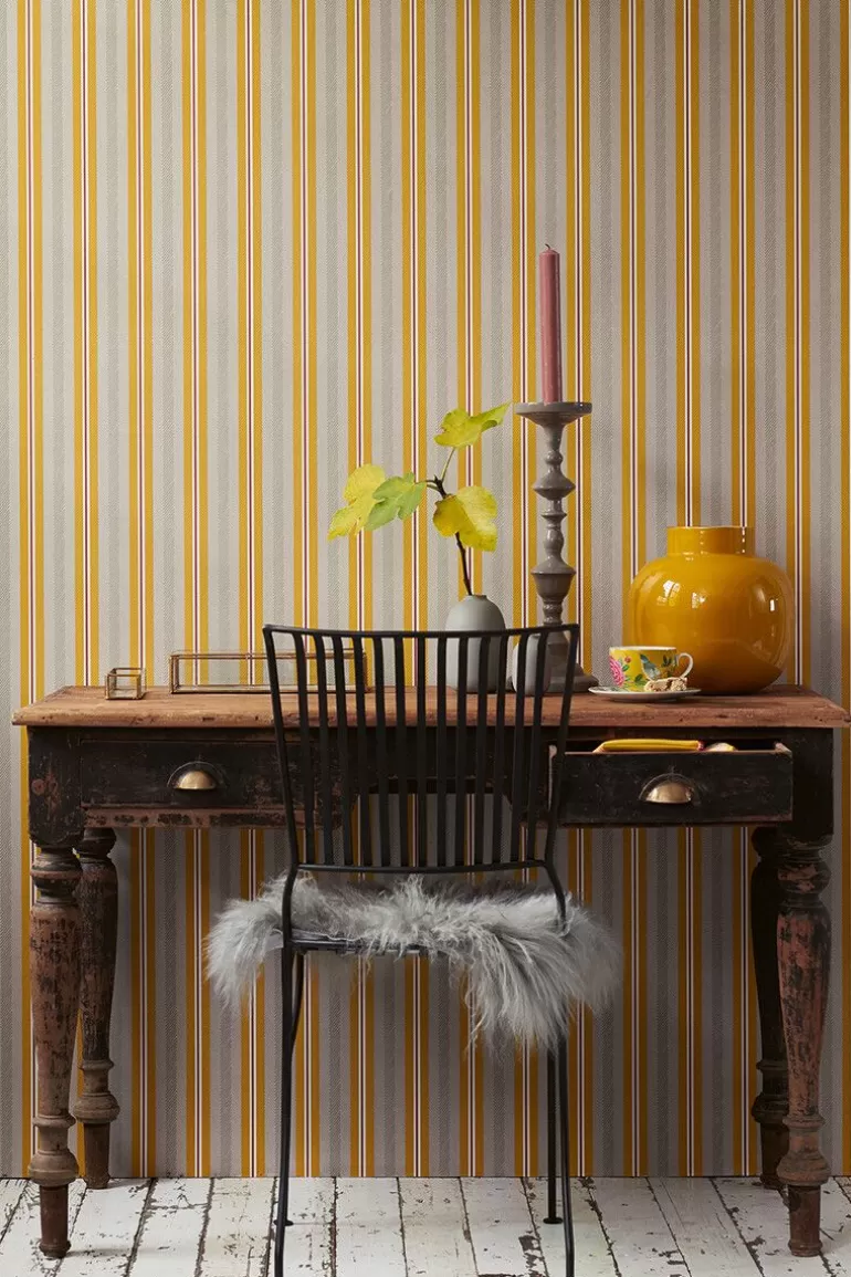 Outlet Blurred Lines Non-Woven Wallpaper Beige/ Non-Woven Wallpaper