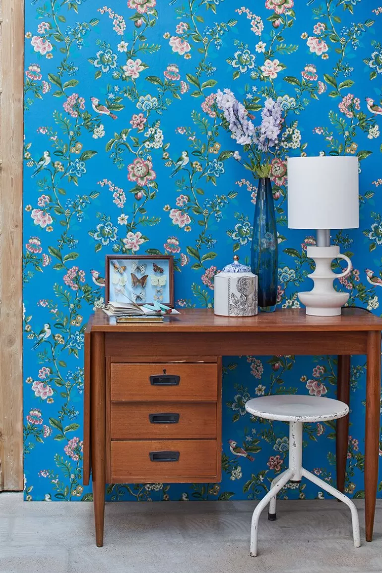 Outlet Botanical Print Non-Woven Wallpaper Bright Non-Woven Wallpaper