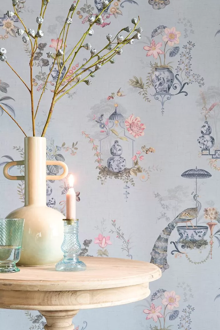 Clearance Chinese Porcelain Vinyl Wallpaper Light Vinyl Wallpaper