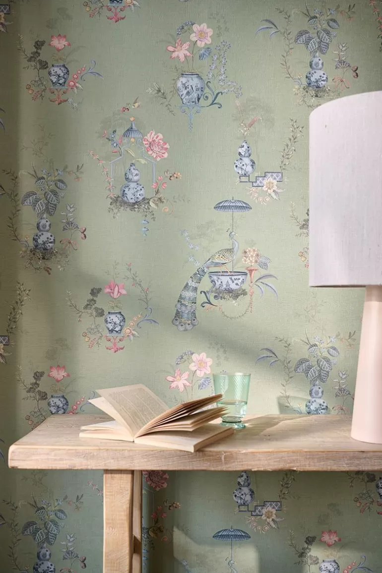 Cheap Chinese Porcelain Vinyl Wallpaper Light Vinyl Wallpaper