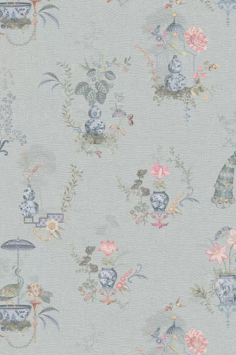 Clearance Chinese Porcelain Vinyl Wallpaper Light Vinyl Wallpaper