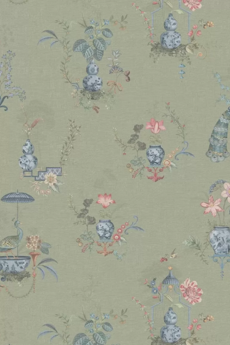 Cheap Chinese Porcelain Vinyl Wallpaper Light Vinyl Wallpaper