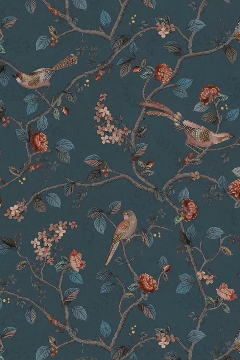 Best Good Nightingale Non-Woven Wallpaper Dark Non-Woven Wallpaper