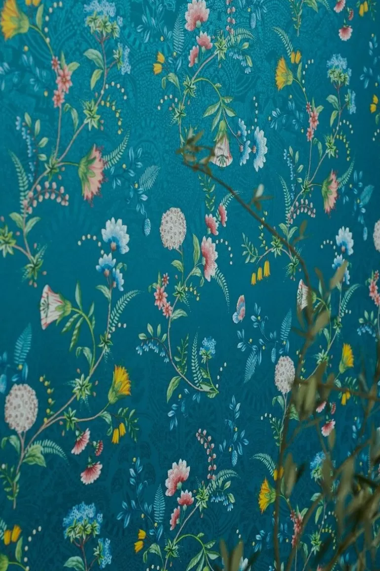 Store La Majorelle Non-Woven Wallpaper Dark Non-Woven Wallpaper
