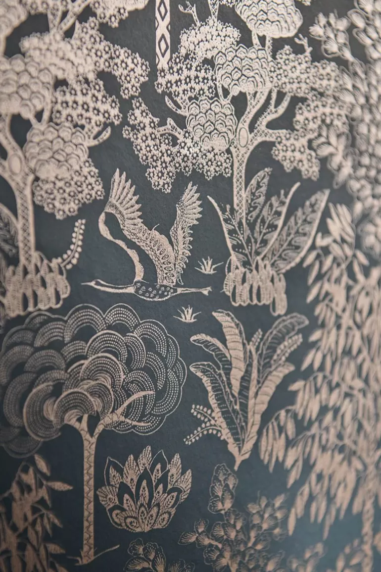Cheap Origami Tree Non-Woven Wallpaper Dark /Rosegold Non-Woven Wallpaper