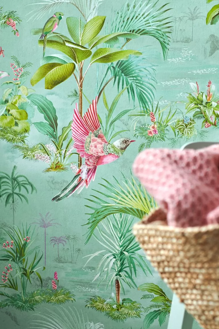 Clearance Palm Scene Non-Woven Wallpaper Non-Woven Wallpaper