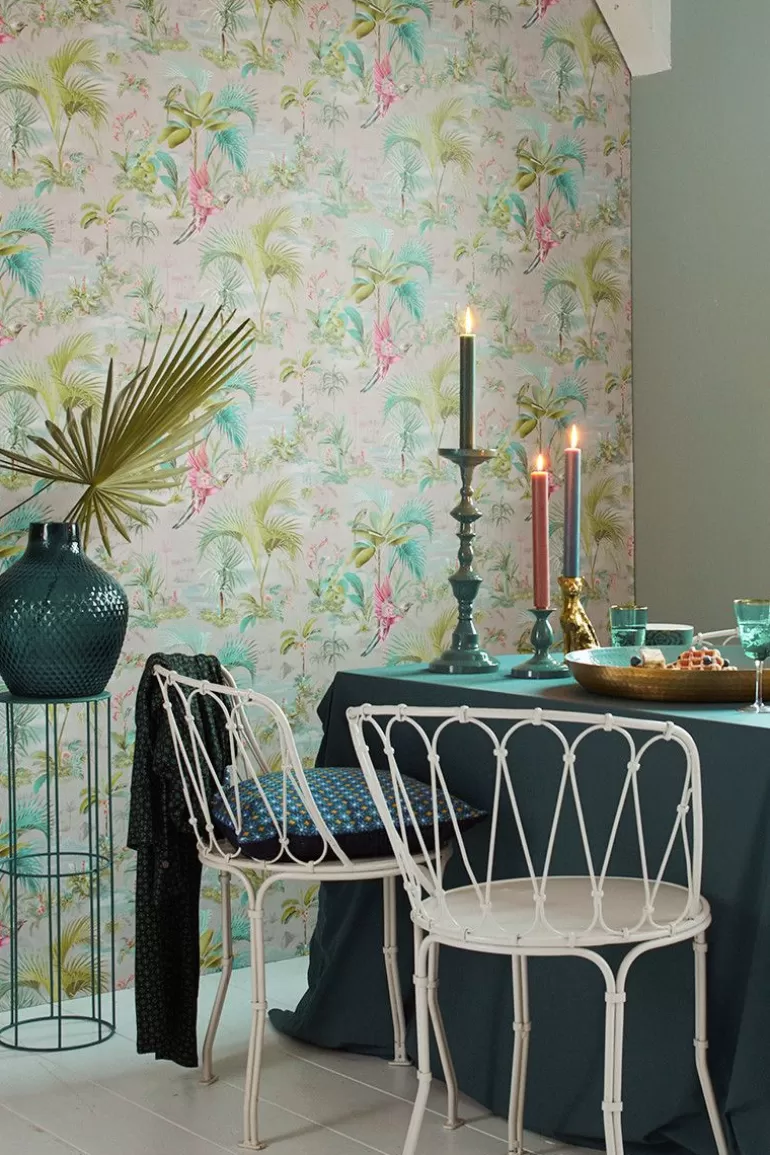 Cheap Palm Scene Non-Woven Wallpaper Non-Woven Wallpaper