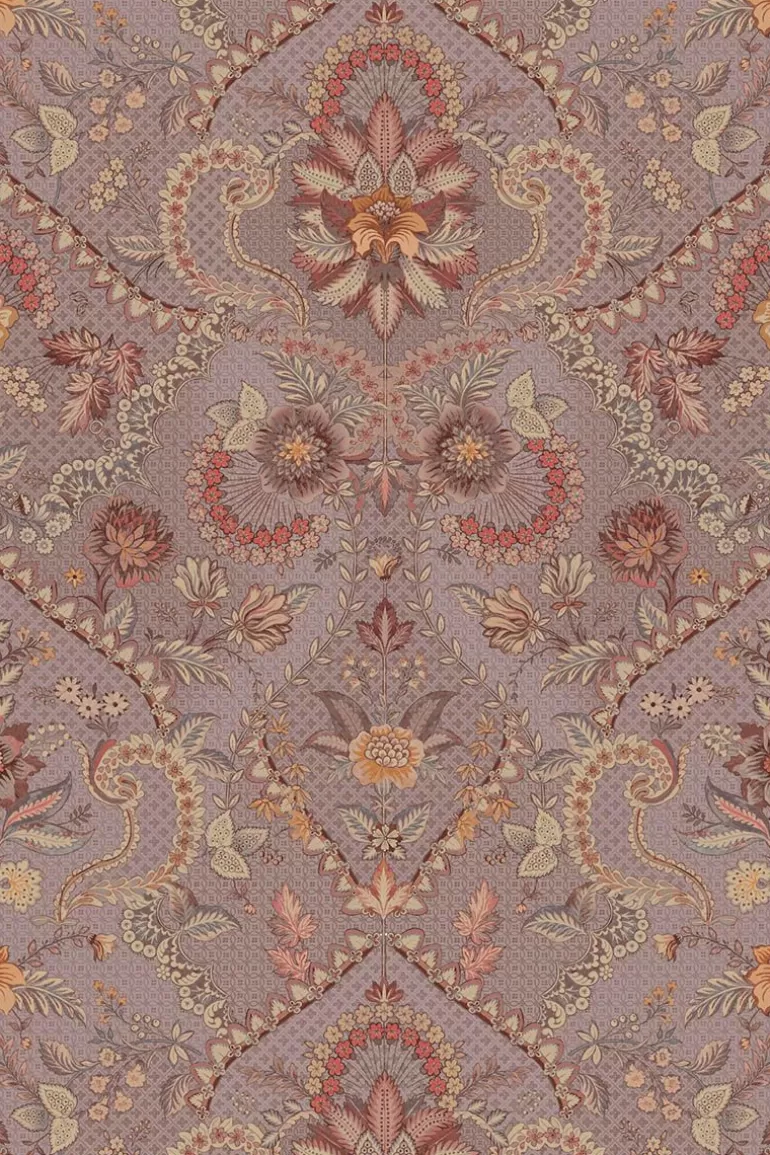 Fashion Saluti Vinyl Wallpaper Mauve Vinyl Wallpaper