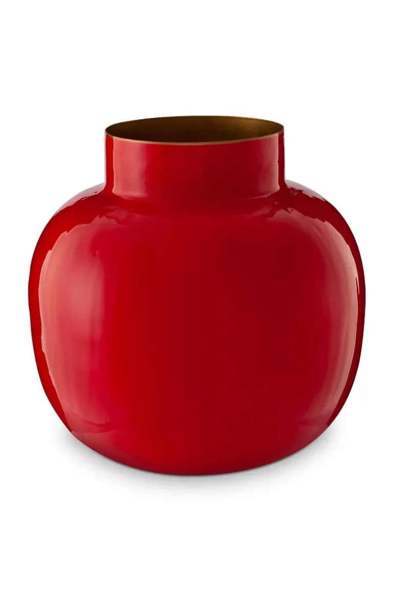Store Round Metal Vase 25 Cm Large Vases