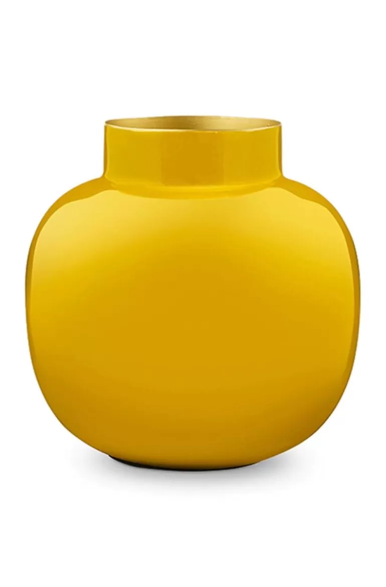 Shop Round Metal Vase 25 Cm Large Vases