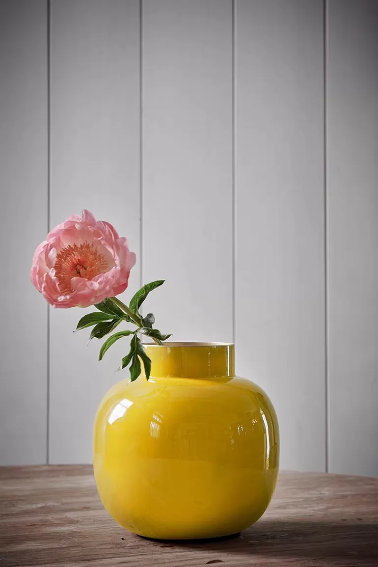 Shop Round Metal Vase 25 Cm Large Vases