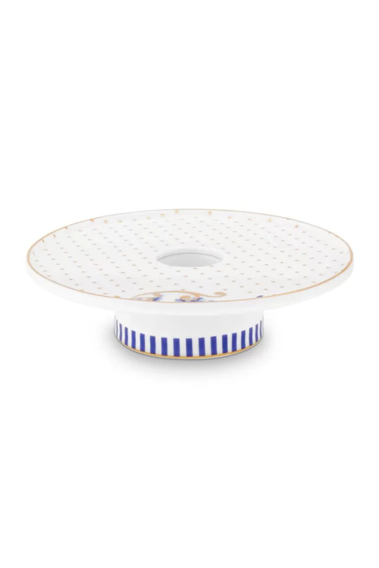 Clearance Royal Dots Candle Tray 14 Cm Candle Holders