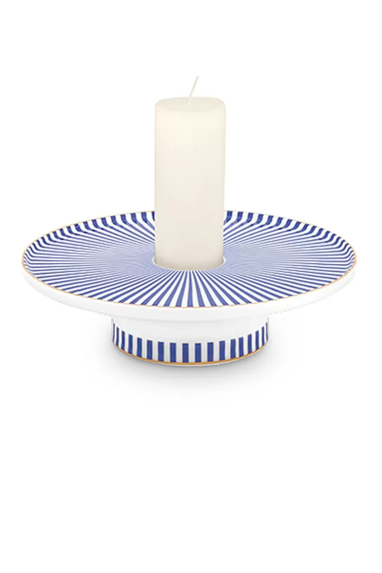 Store Royal Stripes Candle Tray 13 Cm Candle Holders