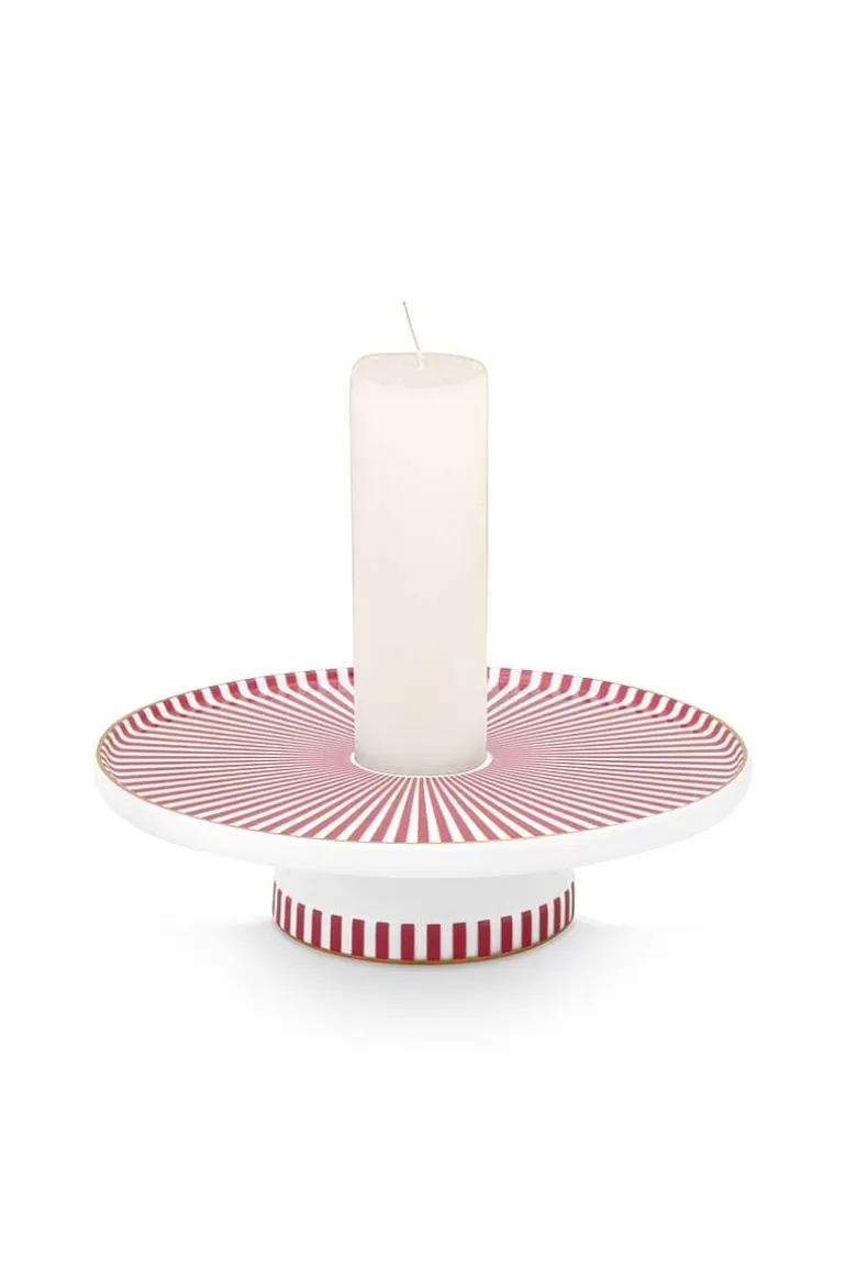 Best Sale Royal Stripes Candle Tray 14Cm Candle Holders
