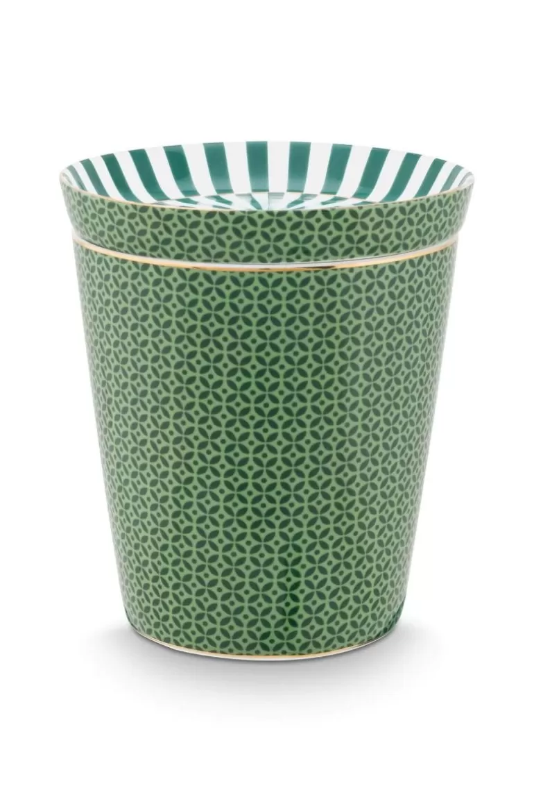 Online Royal Stripes Mug Tiles & Tea Tip Green Porcelain Sets