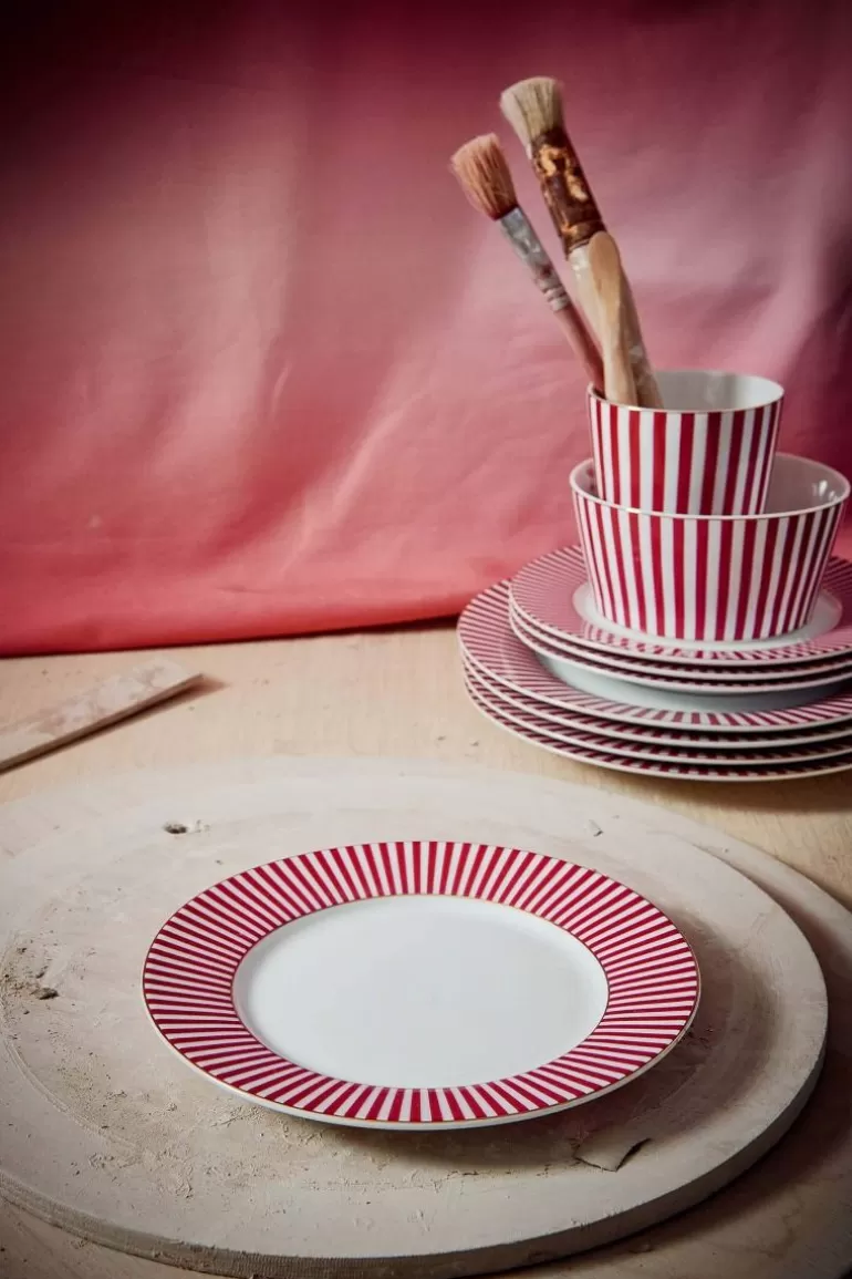 Cheap Royal Stripes Pastry Plate Dark 17Cm Cake Plates