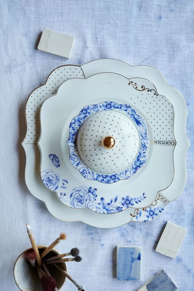 Store Royal White Breakfast Plate Golden Dots 23,5 Cm Breakfast Plates