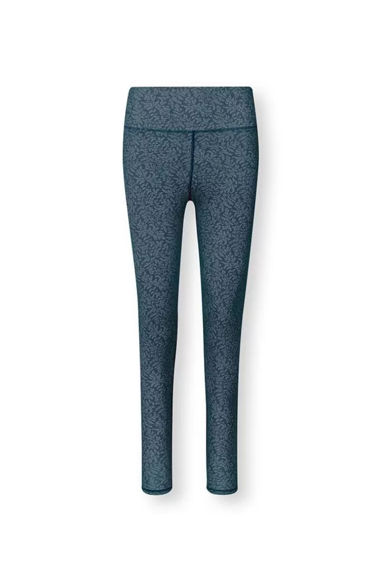 Cheap Sport Trousers Long Leafy Dots Sport Leggings