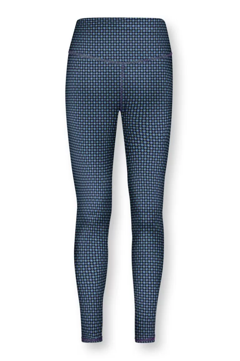 Sale Sports Leggings Long Cross Stitch Blue Sport Leggings