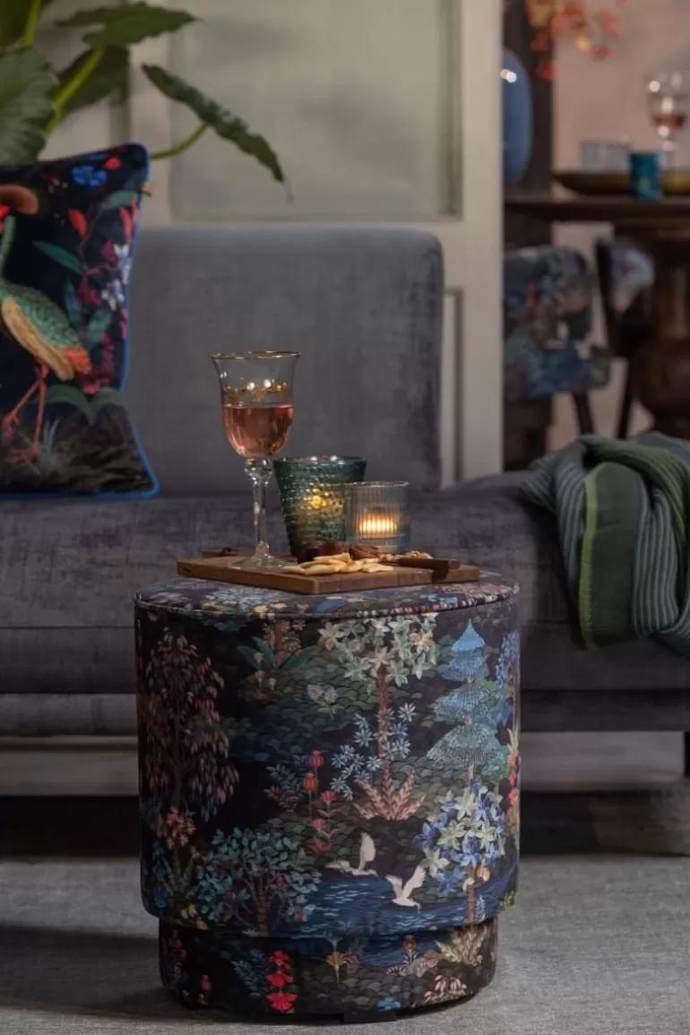Fashion Stool High Pip Garden Dark Blue Stools
