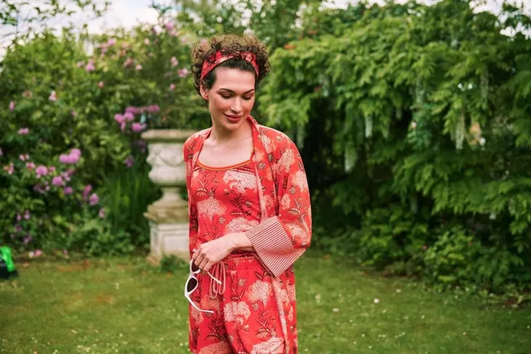 Best Sale Top Sleeveless Flora Firenze Coral Tops