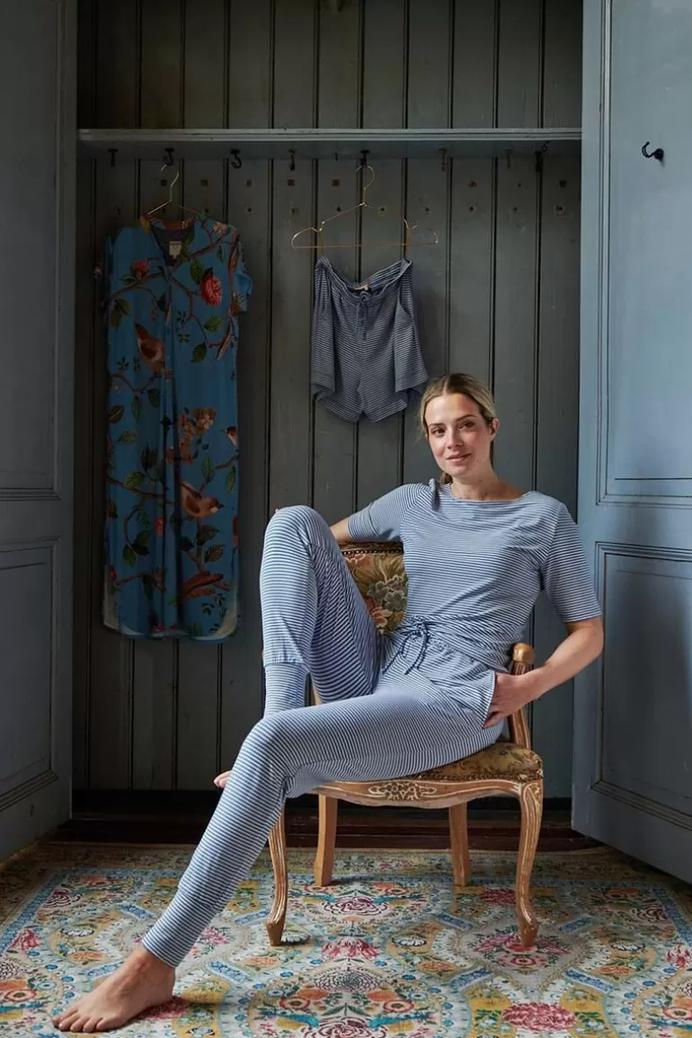 Store Trousers Long Little Sumo Stripe Cobalt Pants
