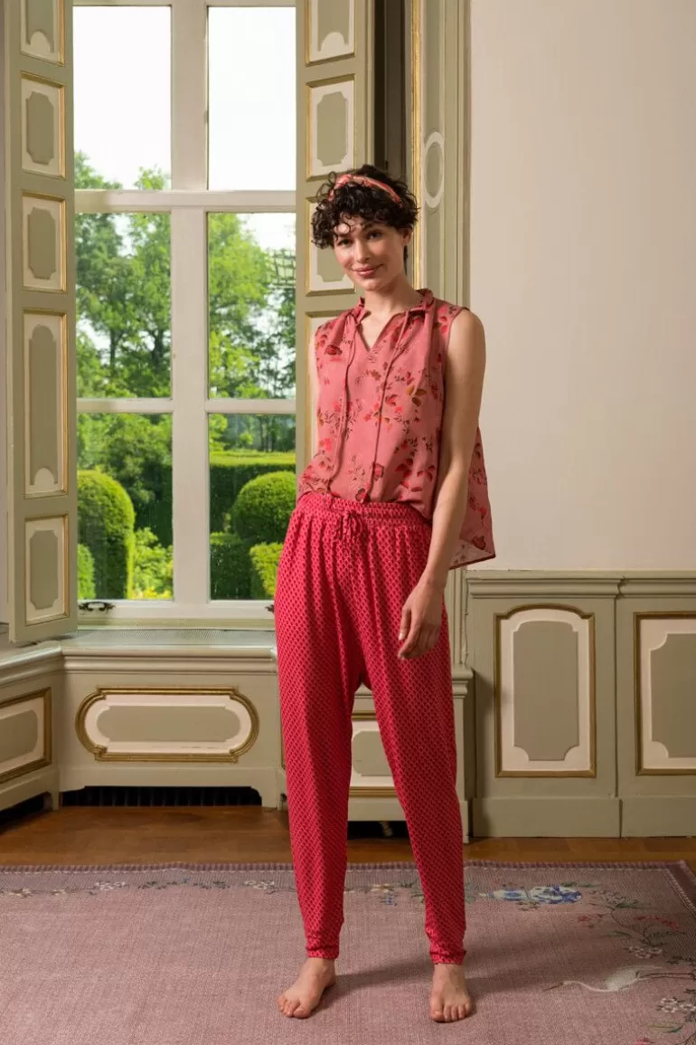 Online Trousers Long Suki Red Pants