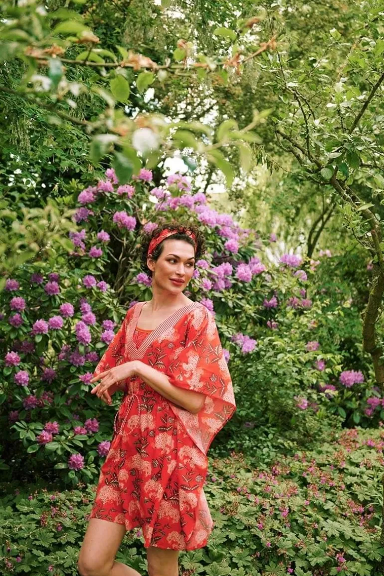 Fashion Tunic Flora Firenze Coral Dresses
