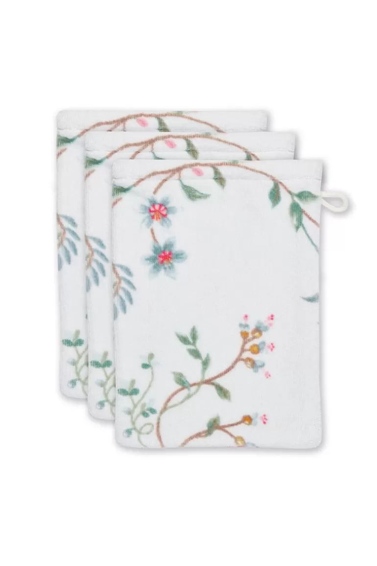 Outlet Washcloth Set/3 Les Fleurs 16X22 Cm Washcloths