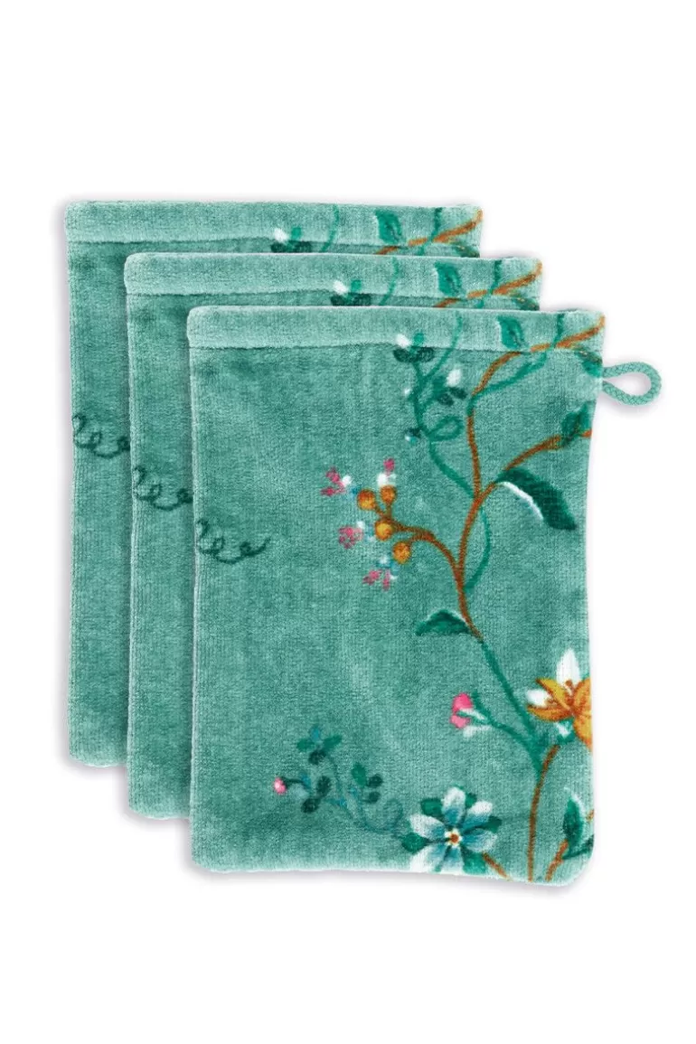 Clearance Washcloth Set/3 Les Fleurs 16X22 Cm Washcloths