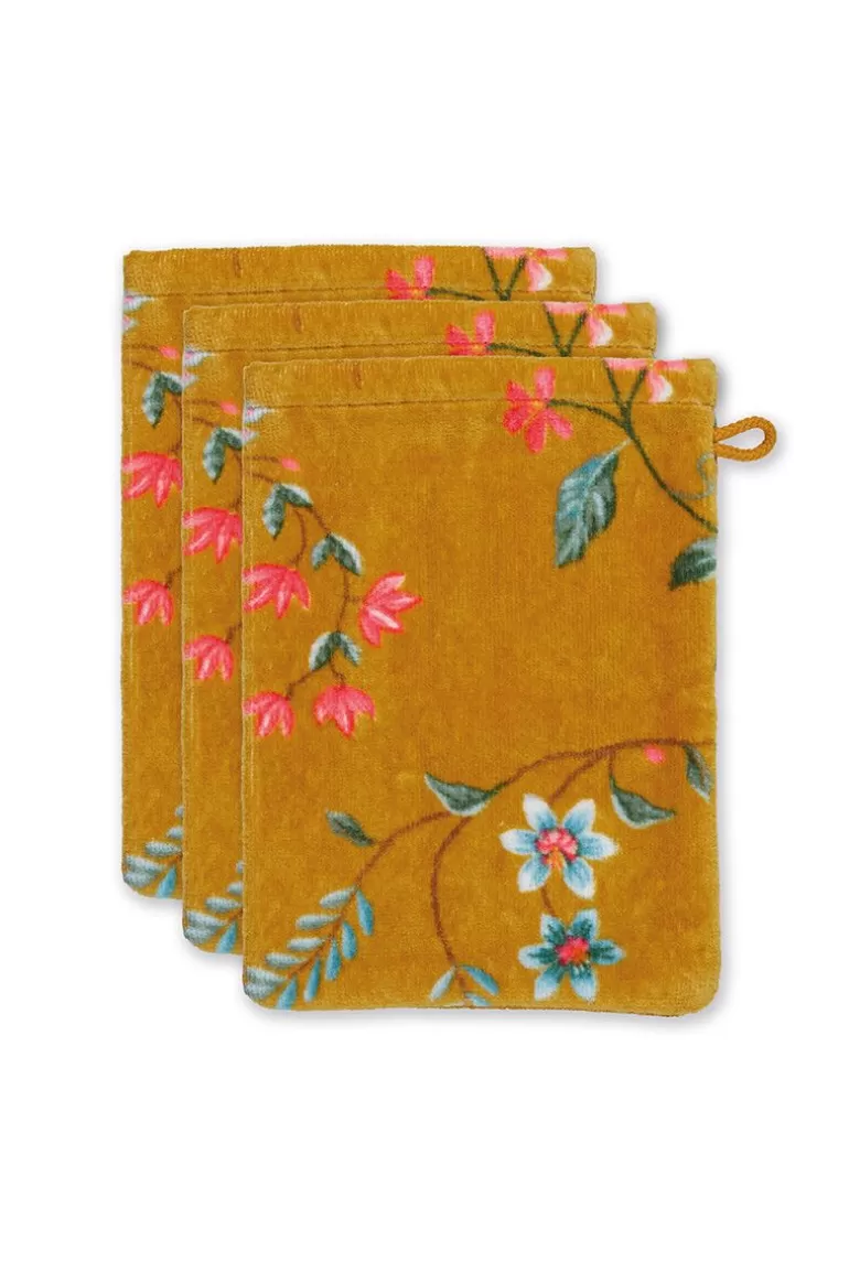 New Washcloth Set/3 Les Fleurs 16X22 Cm Washcloths