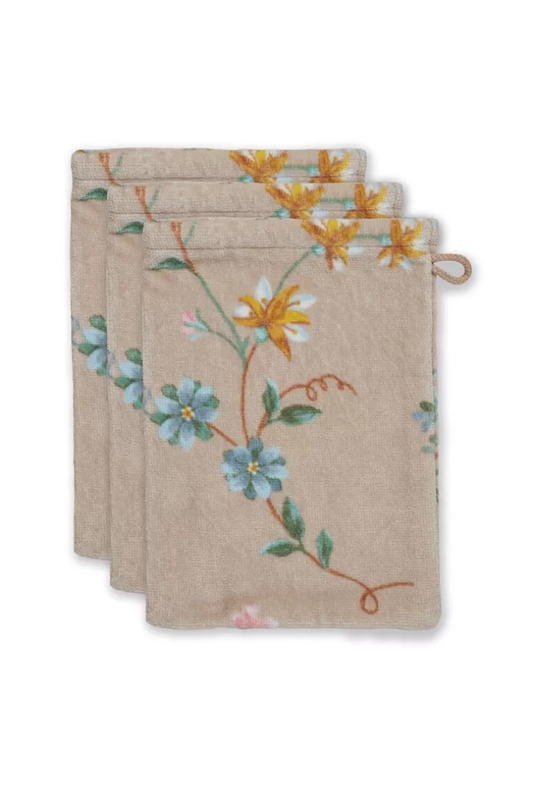 New Washcloth Set/3 Les Fleurs 16X22 Cm Washcloths