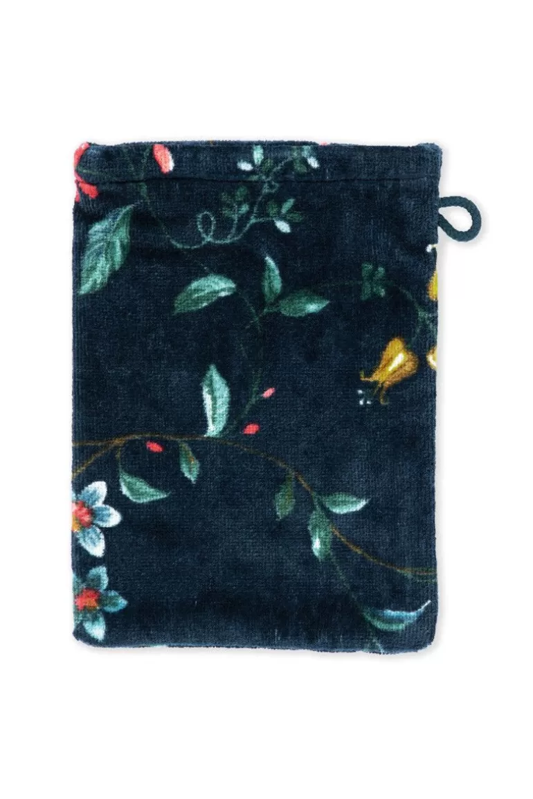 Flash Sale Washcloth Set/3 Les Fleurs Dark 16X22 Cm Washcloths
