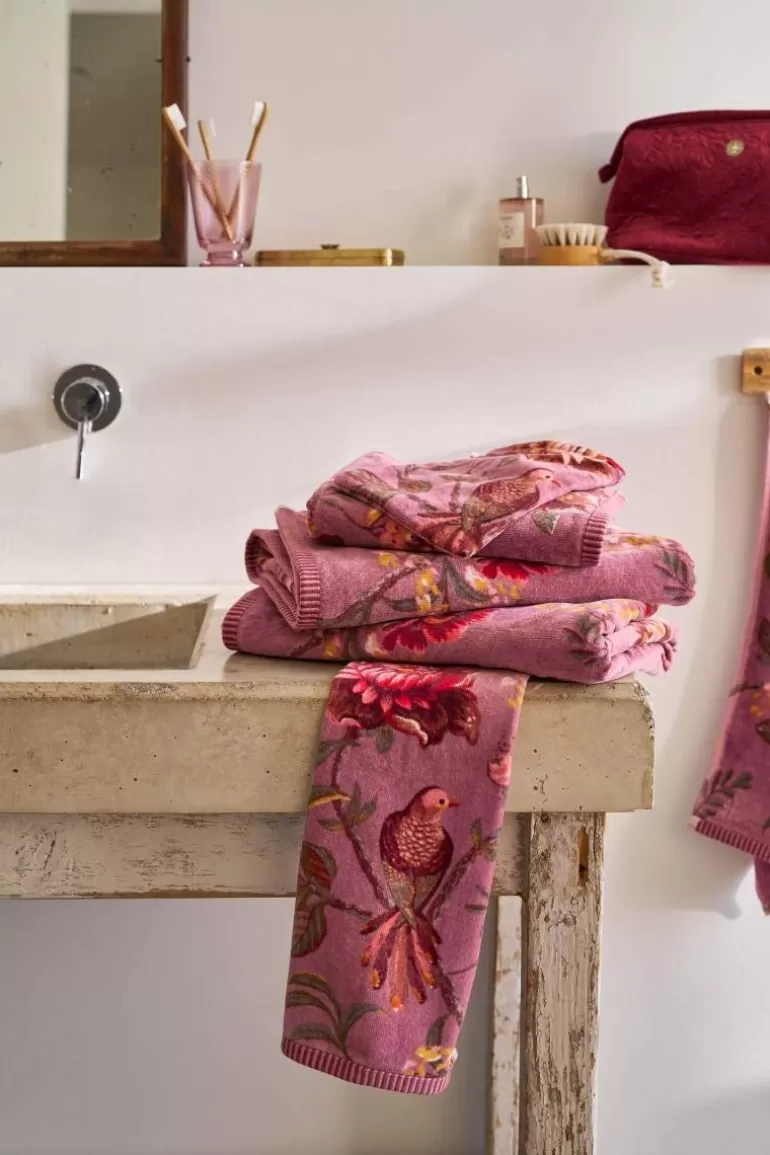 Outlet Washcloth Set/3 Secret Garden Mauve 16X22Cm Washcloths