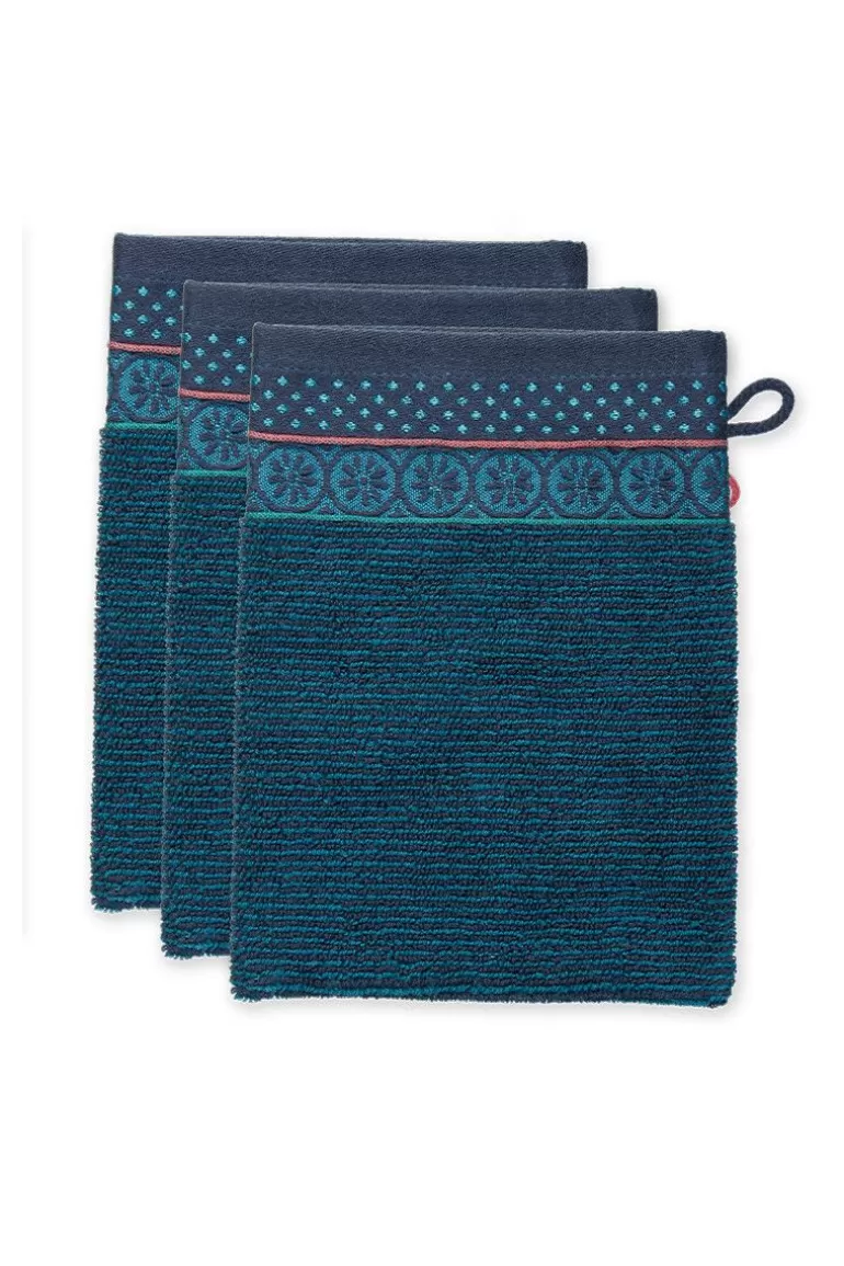 Outlet Washcloth Set/3 Soft Zellige Dark 16X22 Cm Washcloths