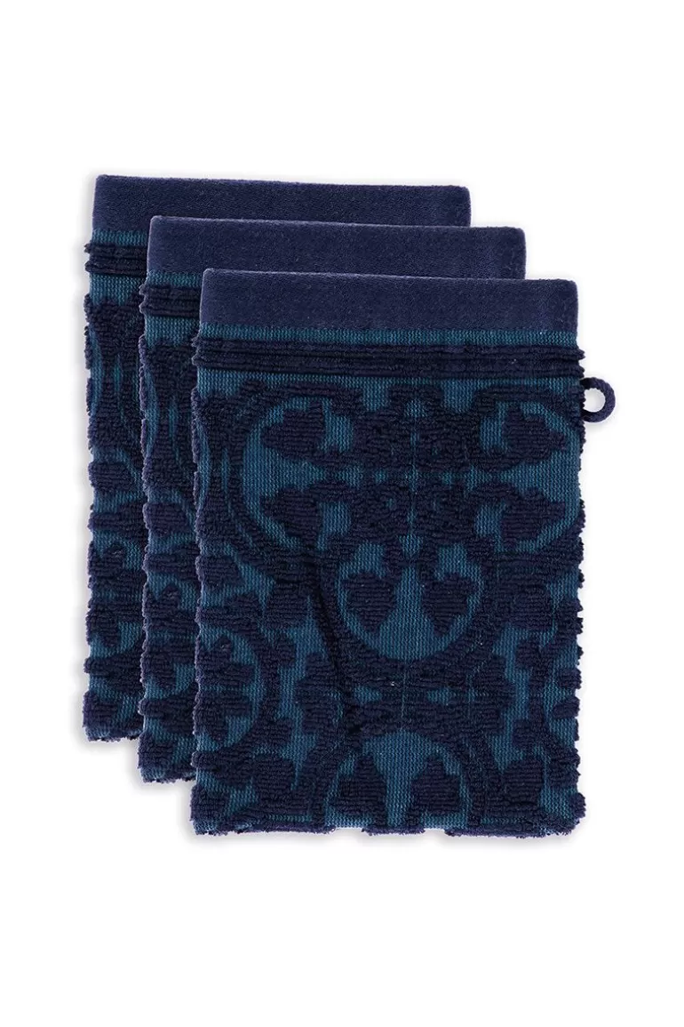 Sale Washcloth Set/3 Tile De Pip Dark 16X22 Cm Washcloths