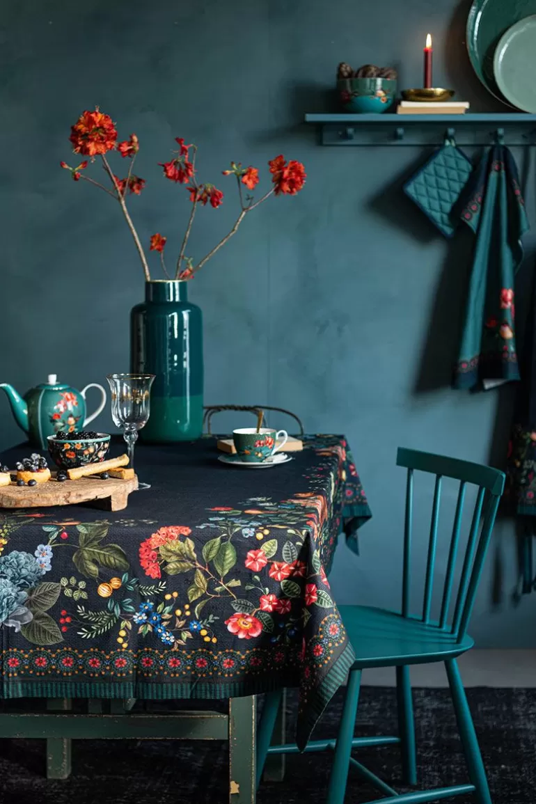 Outlet Winter Wonderland Tablecloth Dark Blue Tablecloths
