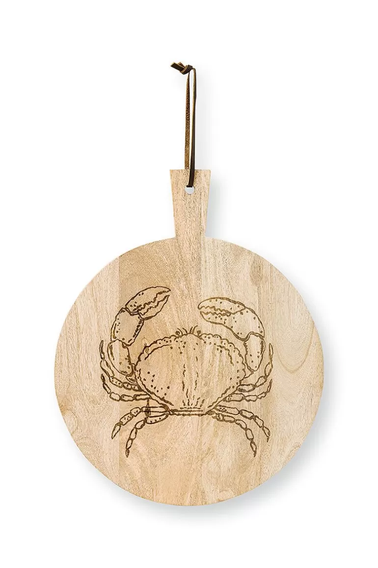 Sale Wooden Tray Crab Round Decoration Bowls